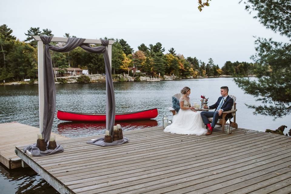 Dockside Muskoka Wedding