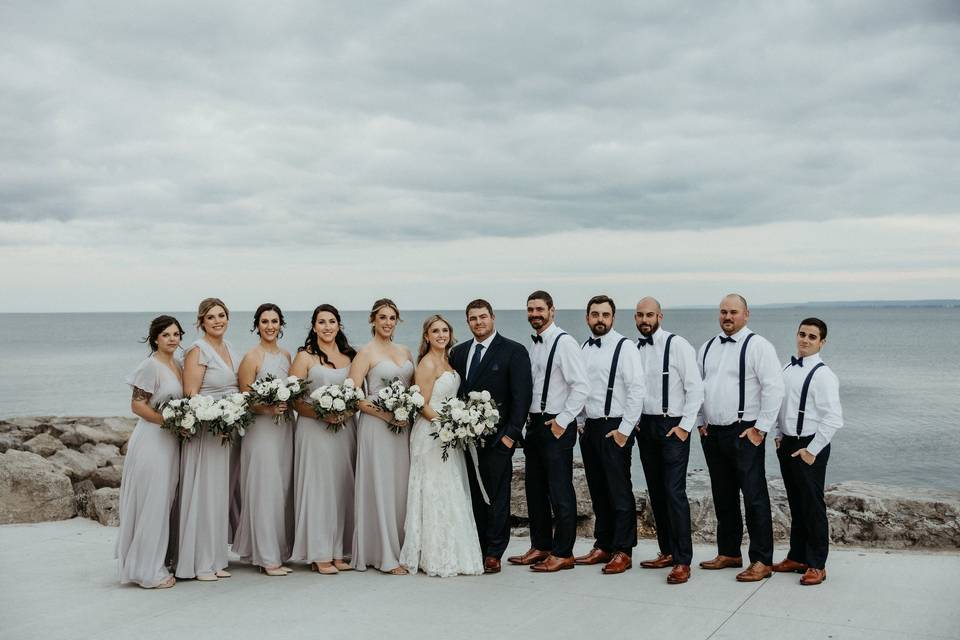 Waterfront Wedding Party