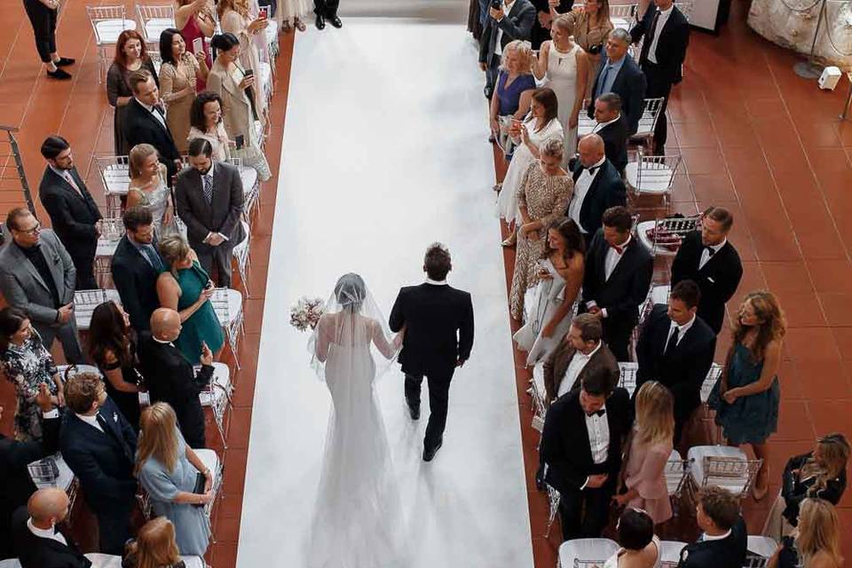 Walking down the aisle