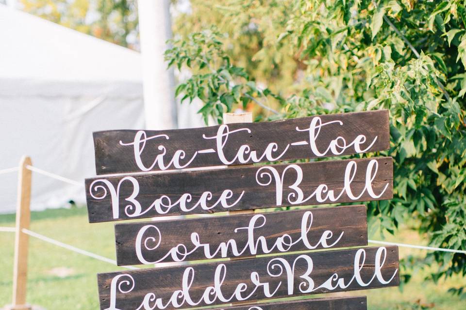 Wedding signs