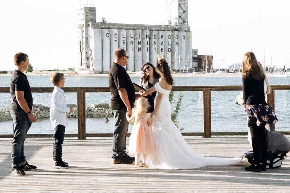 Waterfront ceremony