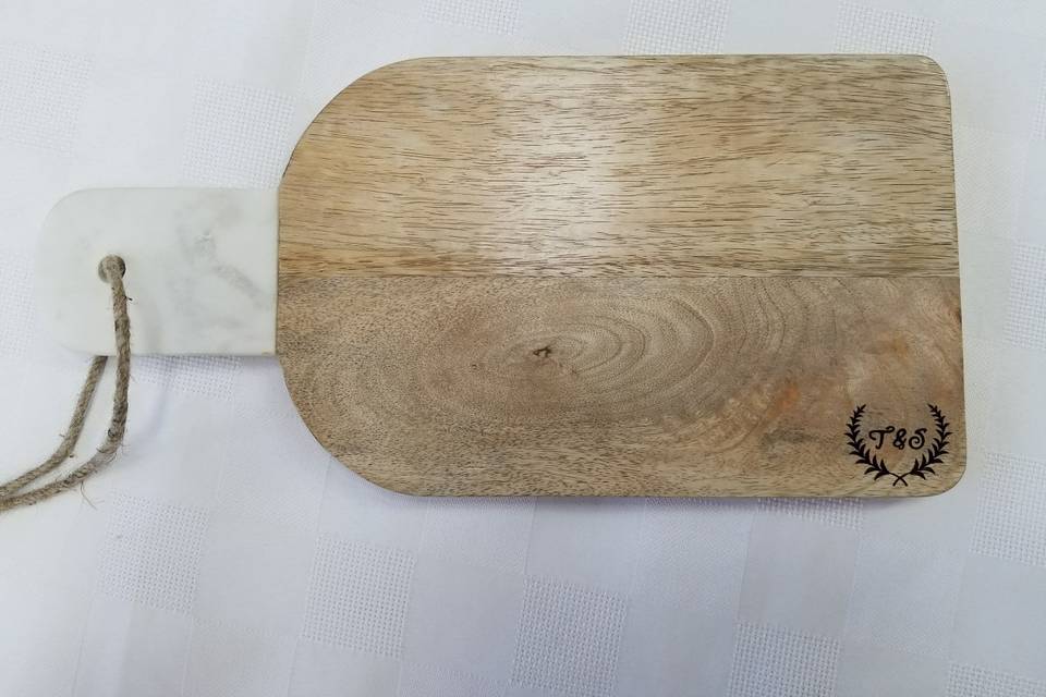 Engraved cheeseboards