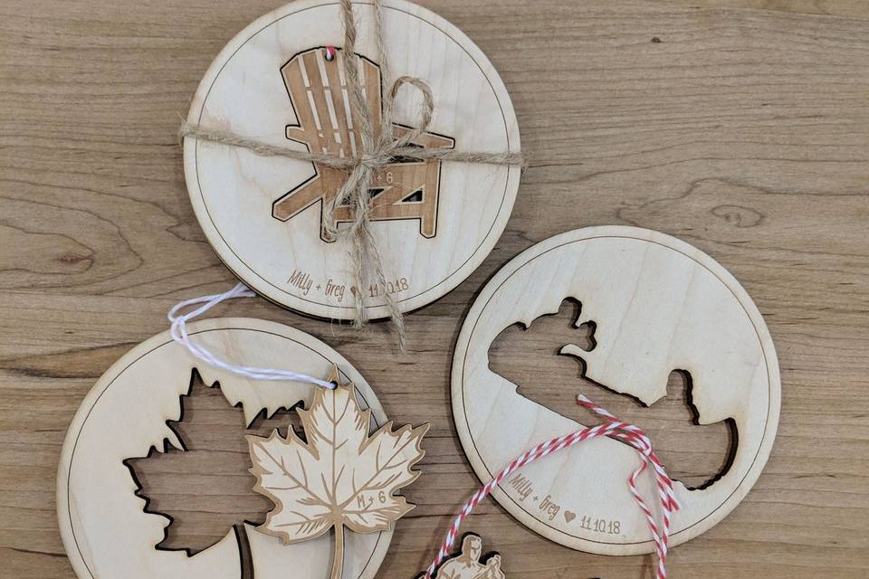 Ornament / coaster favour