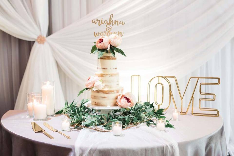 Cake Table Set Up