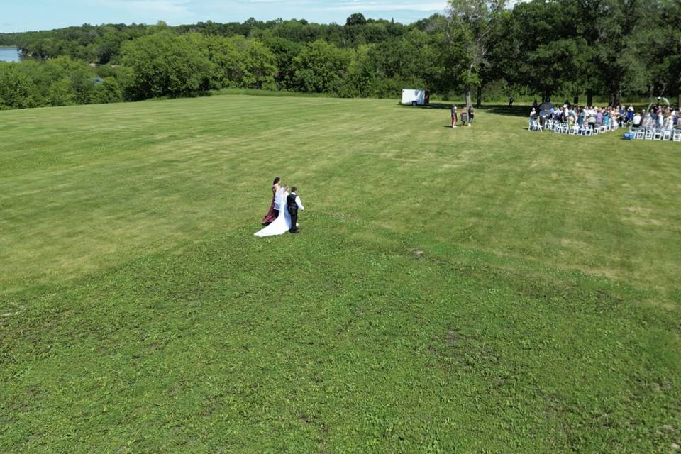 Walking down the aisle