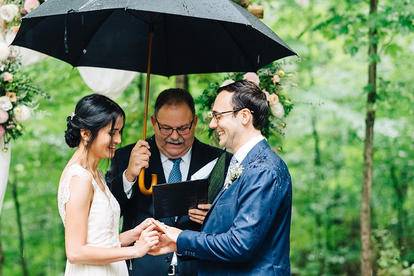Rain didn't stop this couple