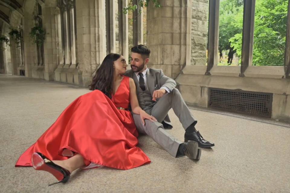 Engagement shoot video