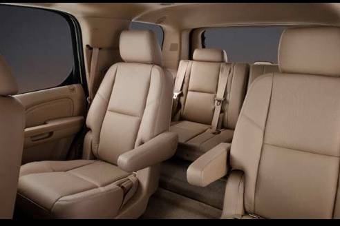 Interior 6 passenger Escalade.