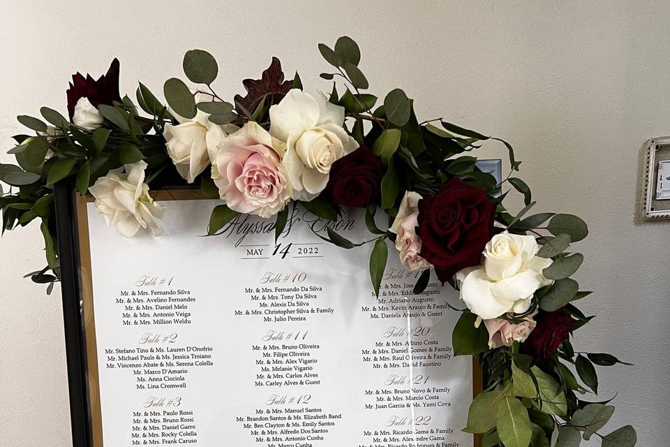 Seating Chart Garland