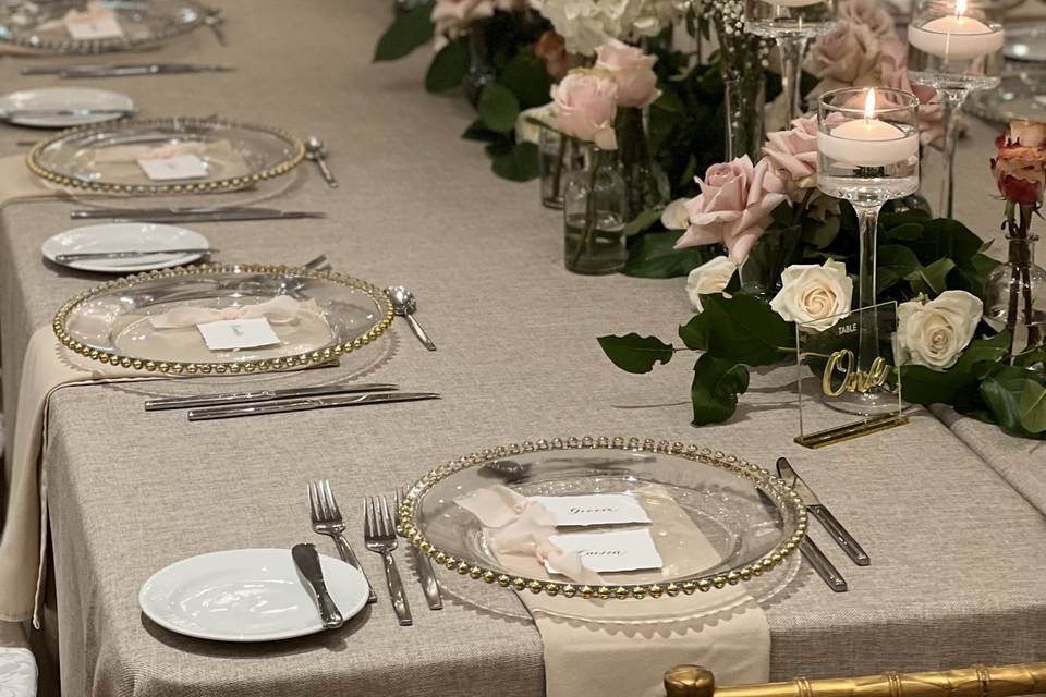 Bridal Party Table