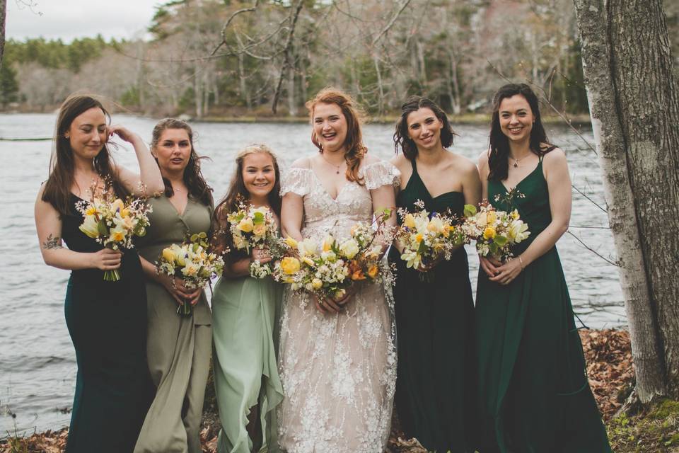 Bride's and bridesmaids' bouquets - Megan Jansen Photography