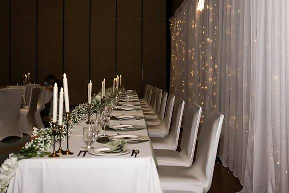 Backdrop & Taper Candles