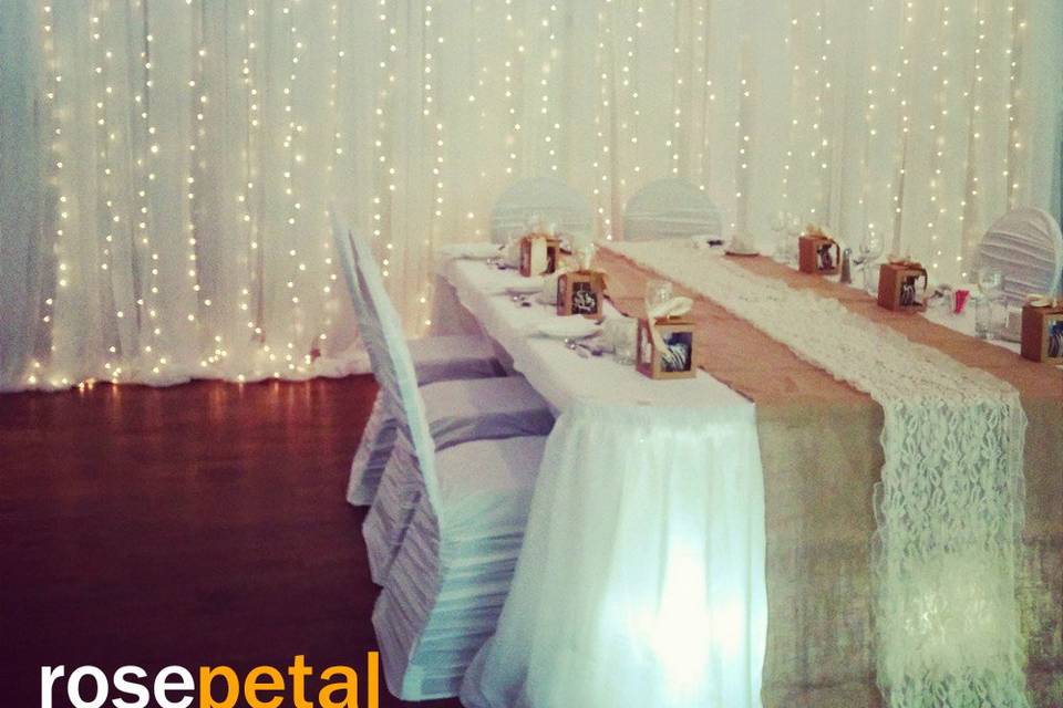 Rosepetal decor