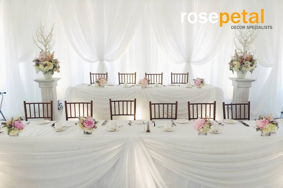 Rosepetal decor