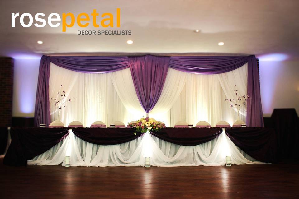 Rosepetal decor