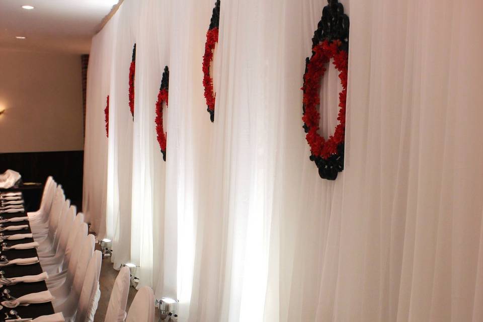 Wall draping