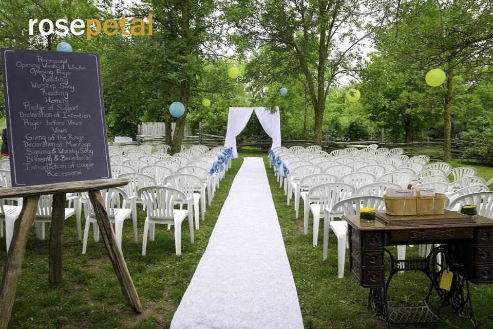 Outdoor ceremony