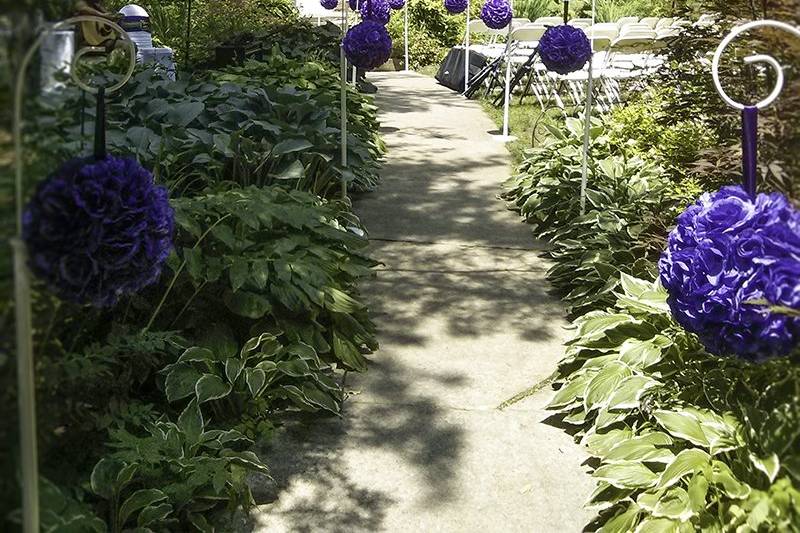 Garden Ceremony Aisle Markers