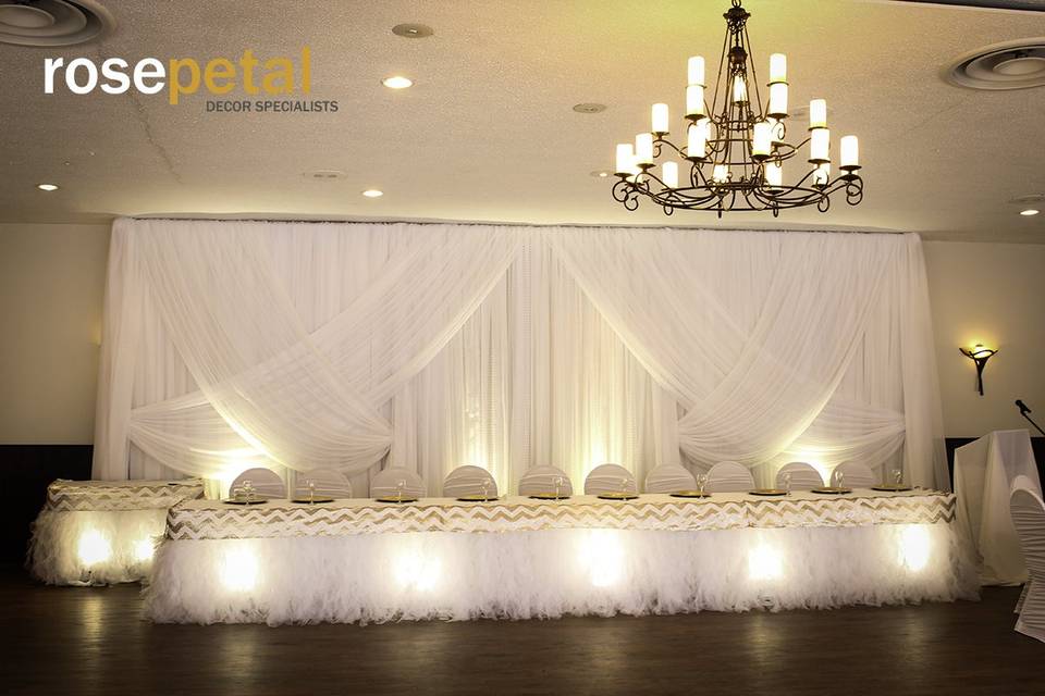 Rosepetal decor