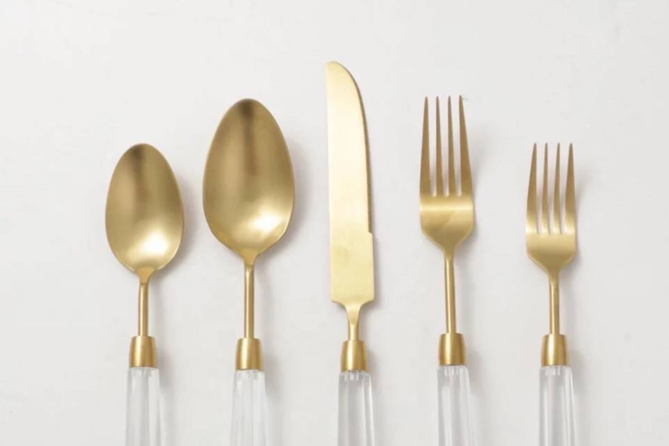 Clear Cutlery Set