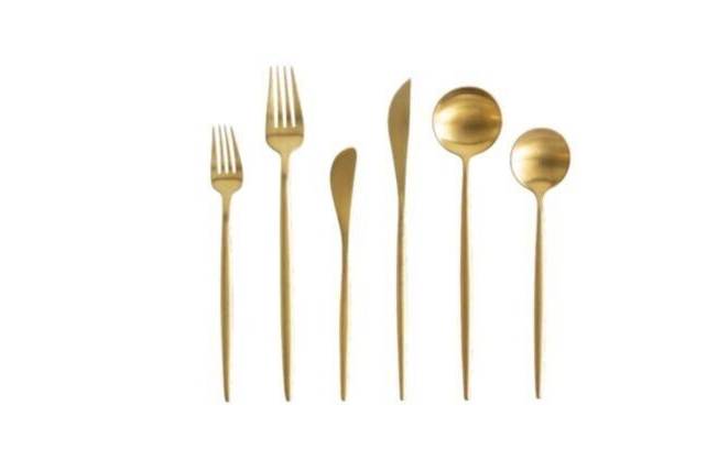 Gold Cutlery Set