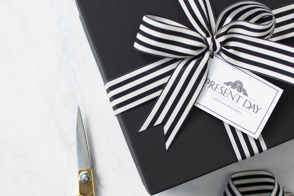 Black & white gift box