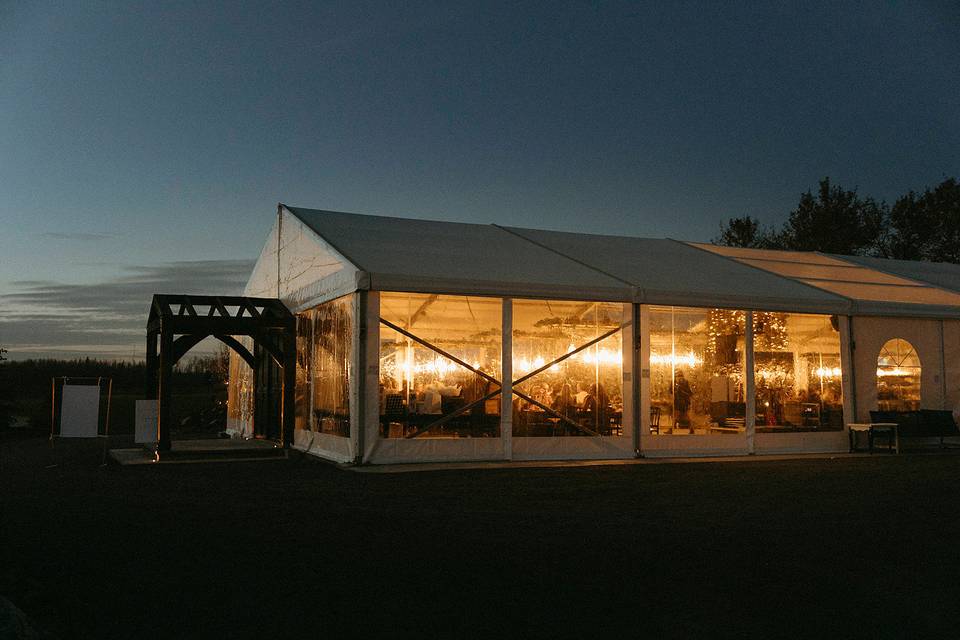 The Reception Tent Exterior