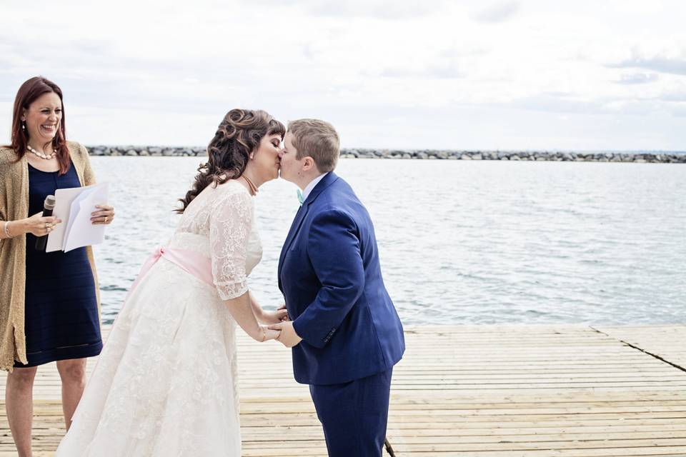 Wedding by the lake