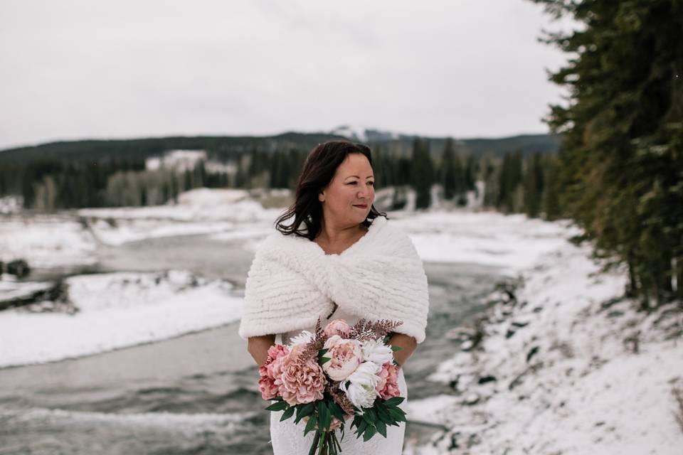 Winter Wedding - Bride