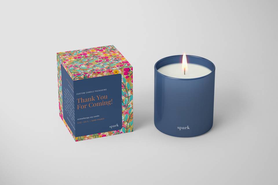 Custom Candle + Gift Box