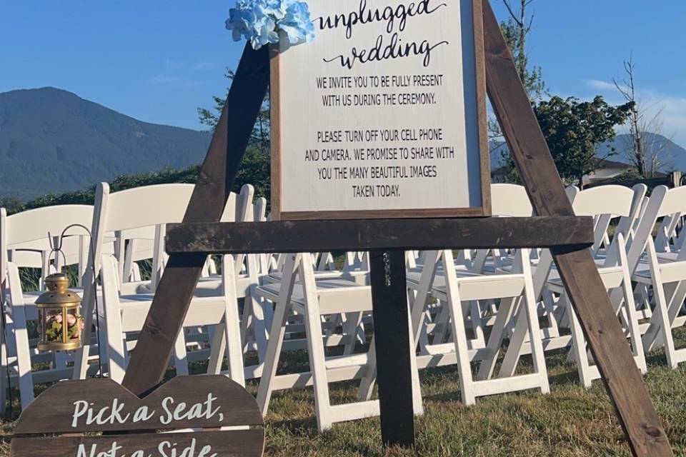 Unplugged ceremony