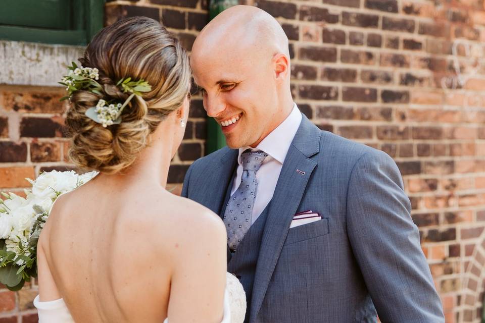 Romantic updo