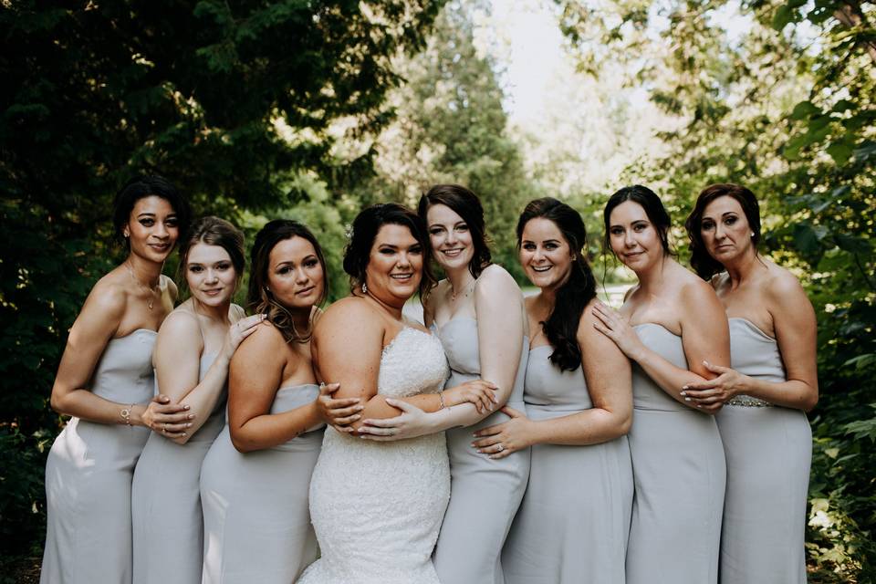 Bridal party hair & makeup