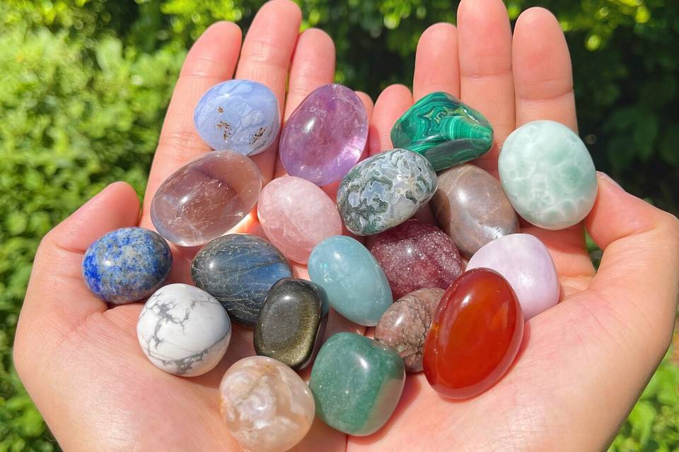 Handful of Gemstones