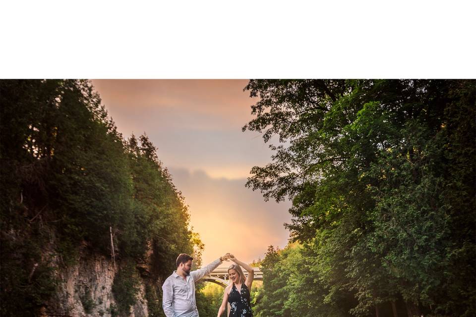 Engagement session in Elora