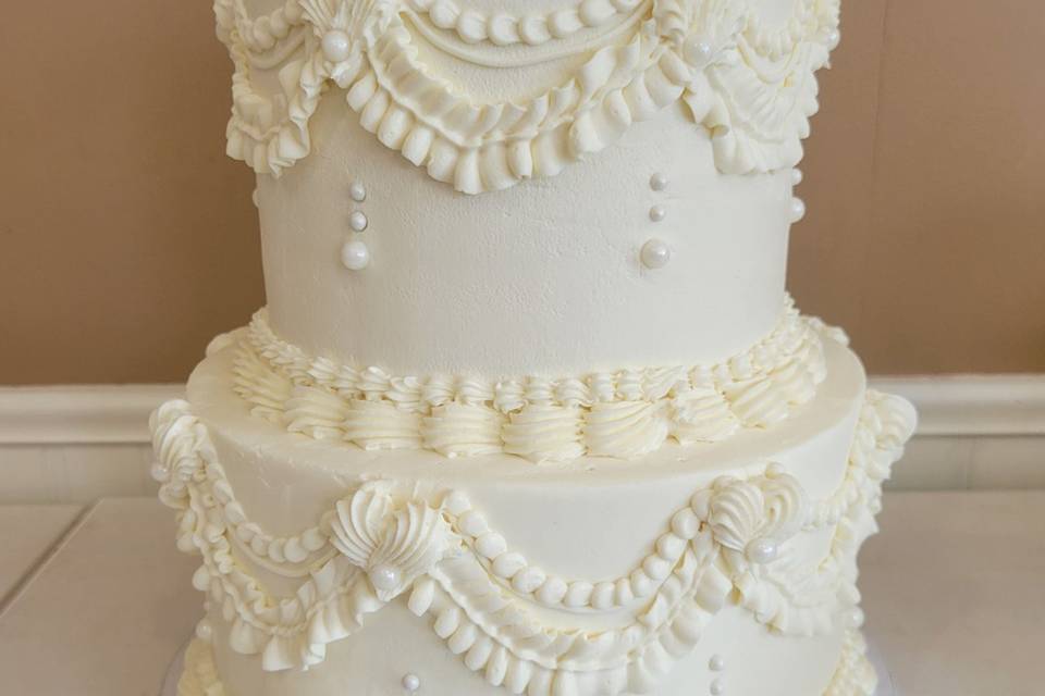 Hamilton wedding cake cupcakes
