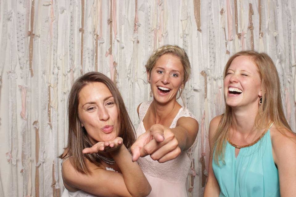 A bride and her girls