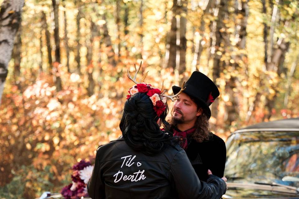 Gothic Edmonton Wedding