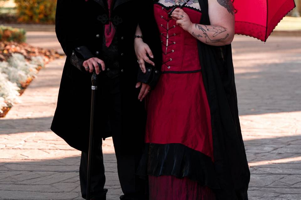 Gothic Edmonton Wedding