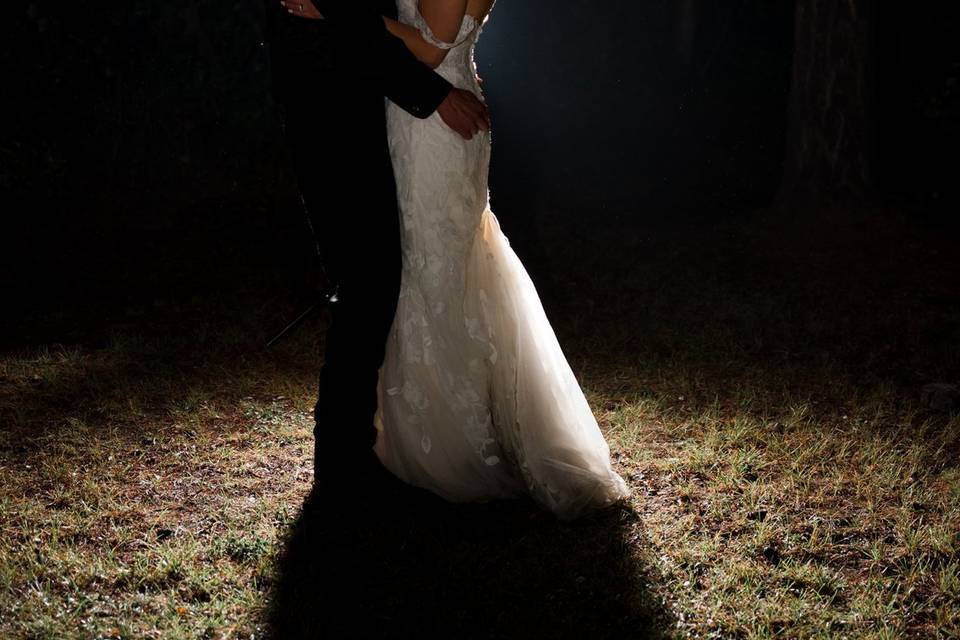 Backlit Artistic Wedding