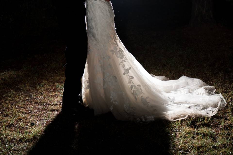 Backlit Artistic Wedding