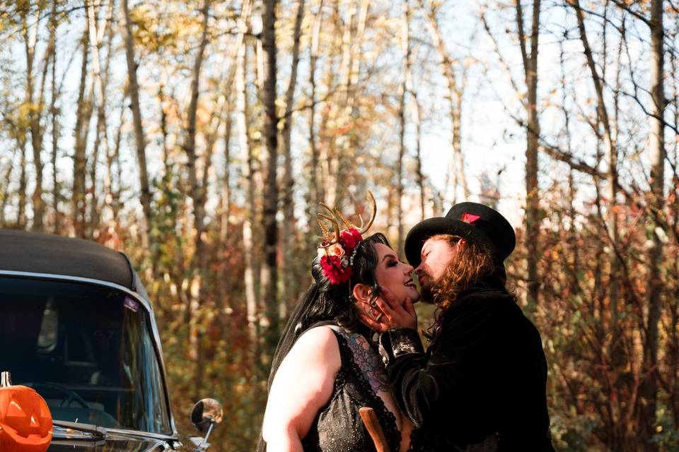 Gothic Edmonton Wedding