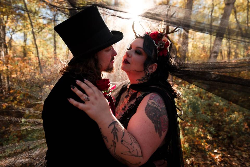 Gothic Edmonton Wedding