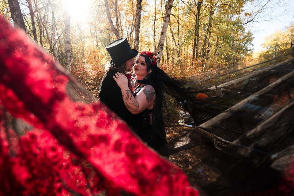 Gothic Edmonton Wedding