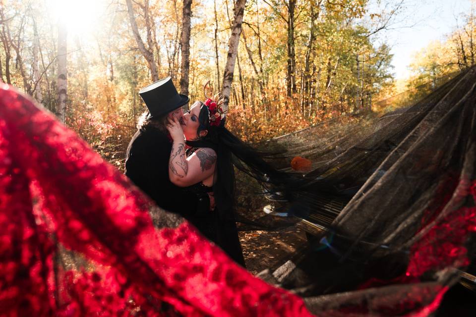 Gothic Edmonton Wedding