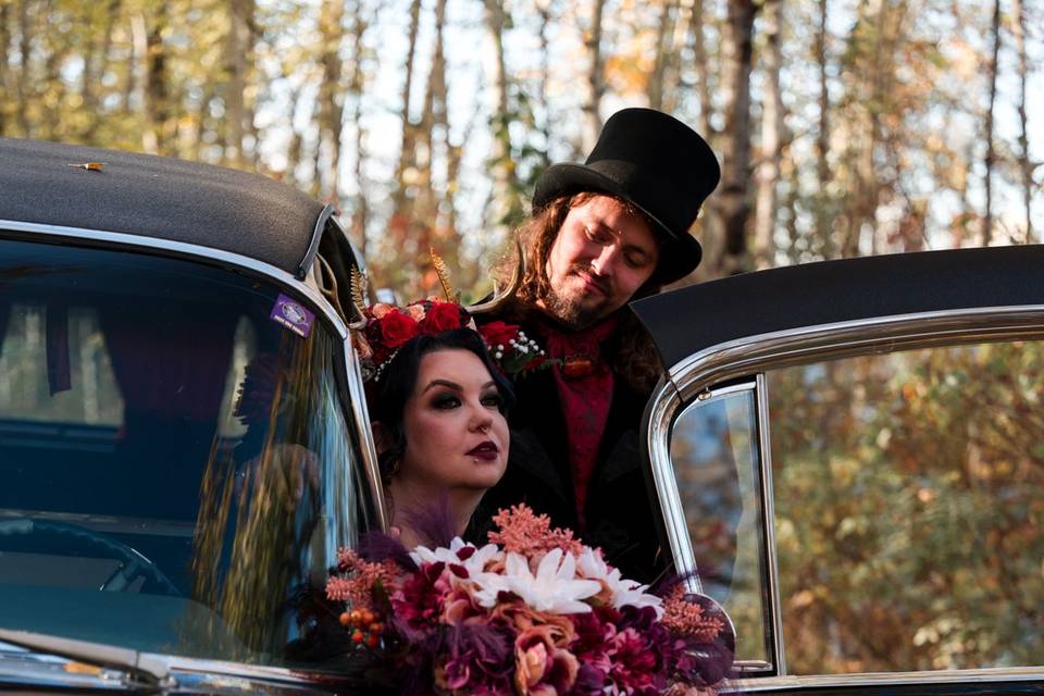 Gothic Edmonton Wedding