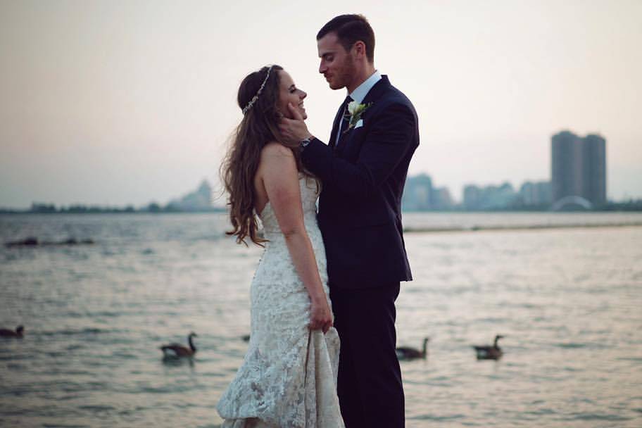 Toronto, Ontario bride and groom