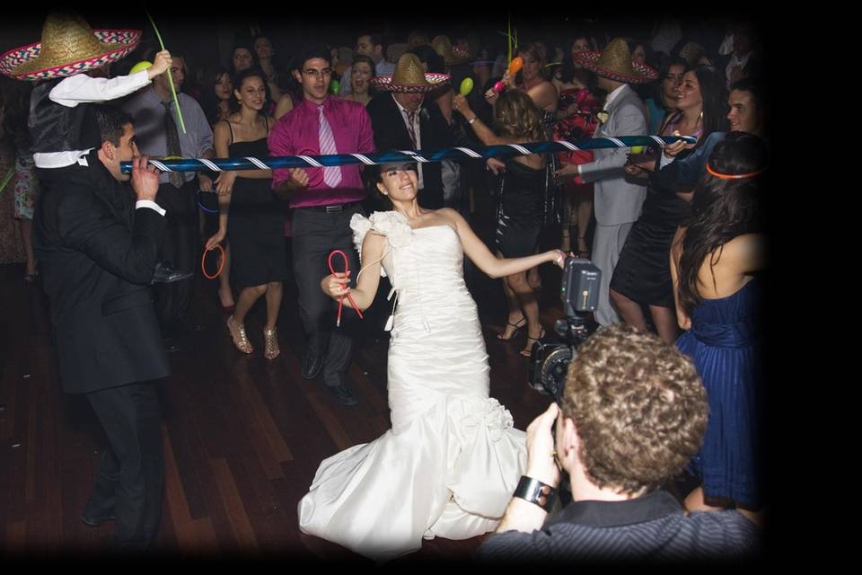 Wedding dance floor fun