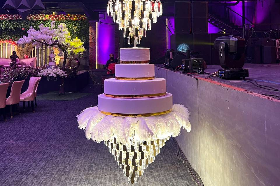 Triple Chandelier Cake