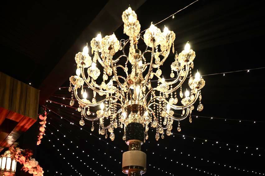 Dual chandelier Cake